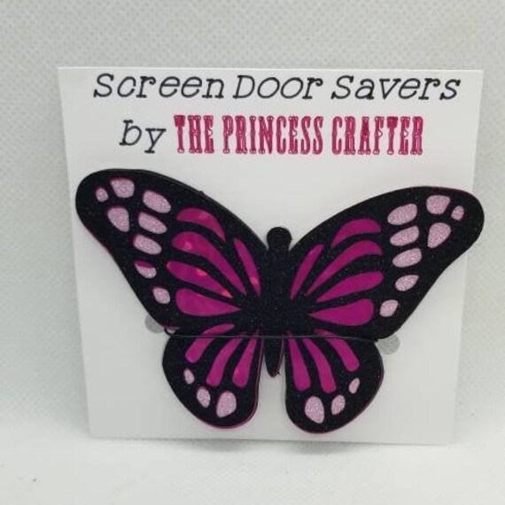 Holographic Butterfly Screen Door Etsy