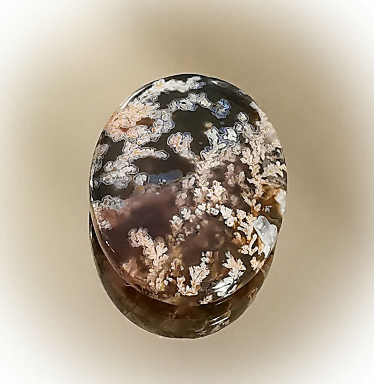 Natural Purple Moss Agate Polished Agate Stone Green moss | Etsy