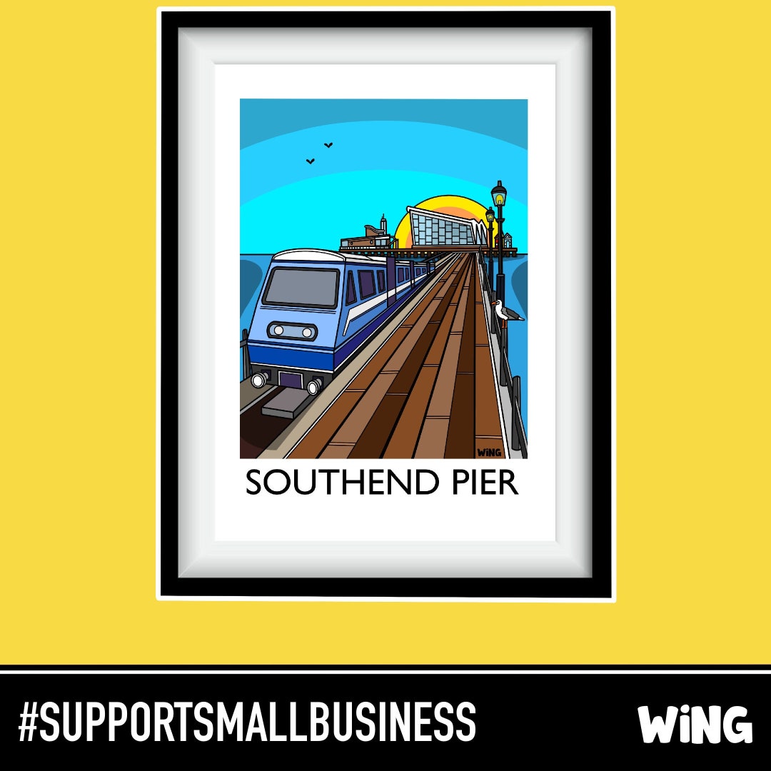 SOUTHENDONSEA Print. Pleasure Pier. Essex. Etsy