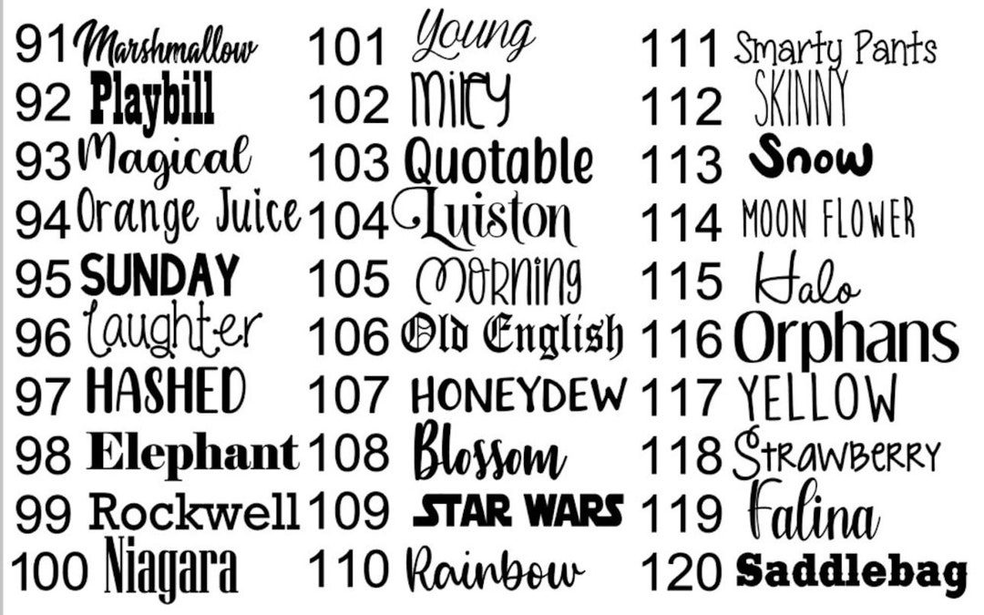 Custom Word Decals Etsy