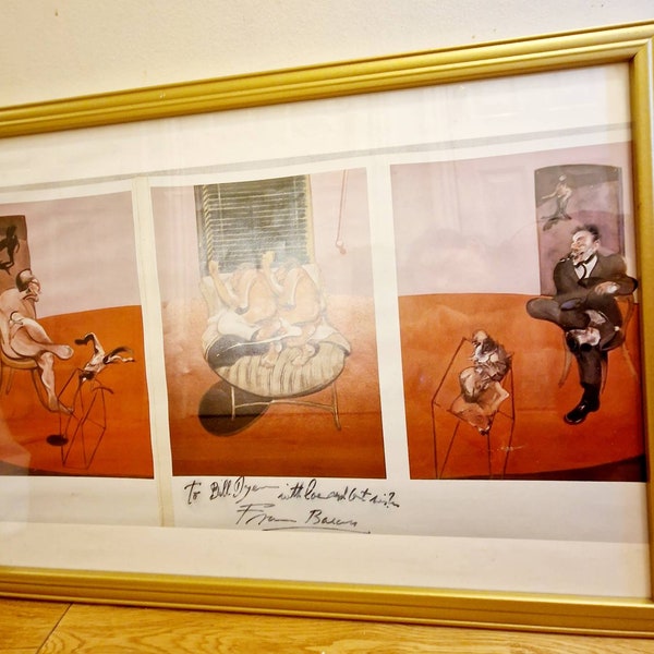 Francis Bacon, Zwei in Bett- Lithografien, Platte signiert, Limitierte Auflage, Vintage, Seltene 1980er Jahre bedruckt