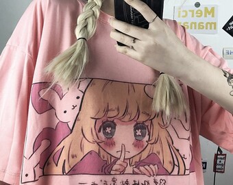 Anime shirt | Etsy Camisetas, Hatsune Miku HombresDamas Anime De Dibujos