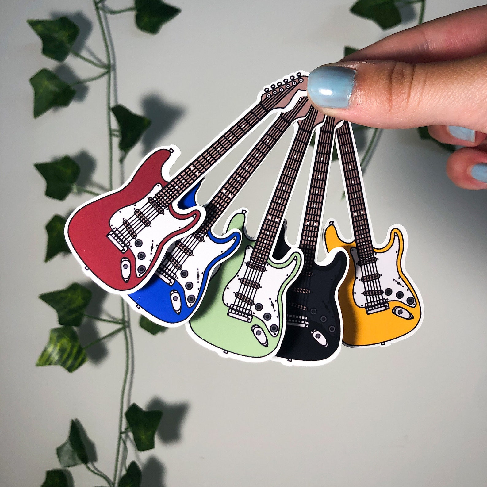 Customizable Electric Guitar Sticker or Etsy