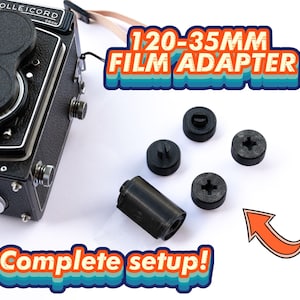 35 mm auf 120 mm FILM ADAPTER mit nachladbarem 135 mm Kanister, 35 mm Film, Filmadapter, 35 mm auf 120 Konverter, Vintage Filmadapter, Kamerageschenk