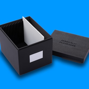 Zebra 9x12 PlateSafe - Archive & Storage Box for Wet or Dry Plates /Ferrotypes,Wet plates, Dry Plates, Ambrotypes, Collodion, Tintypes...
