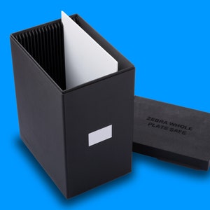 Zebra "whole" PlateSafe - Archive & Storage Box for Wet or Dry Plates /Ferrotypes,Wet plates, Dry Plates, Ambrotypes, Collodion, Tintypes...