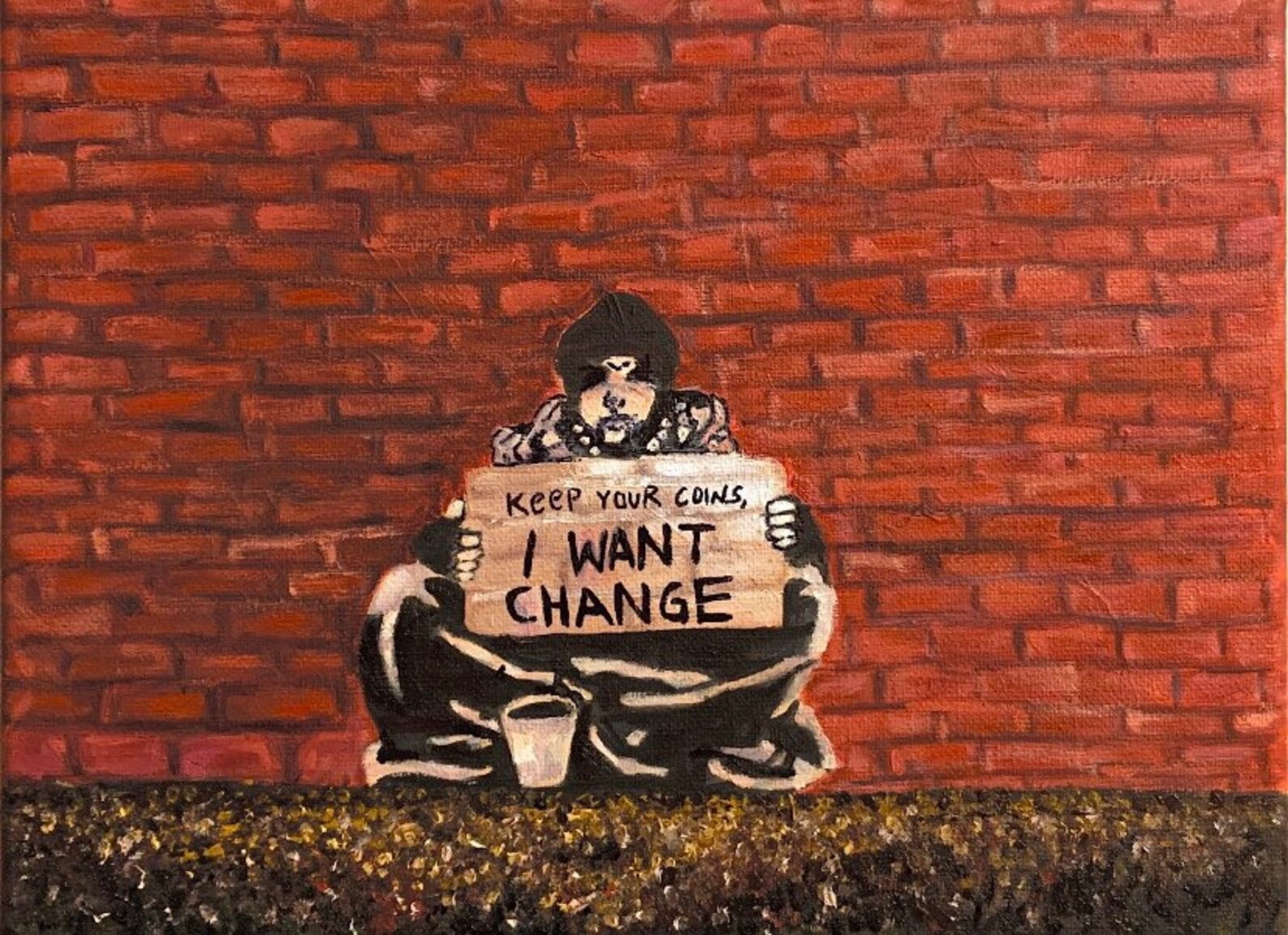Banksy Keep Your Coins I Want Change Etsy