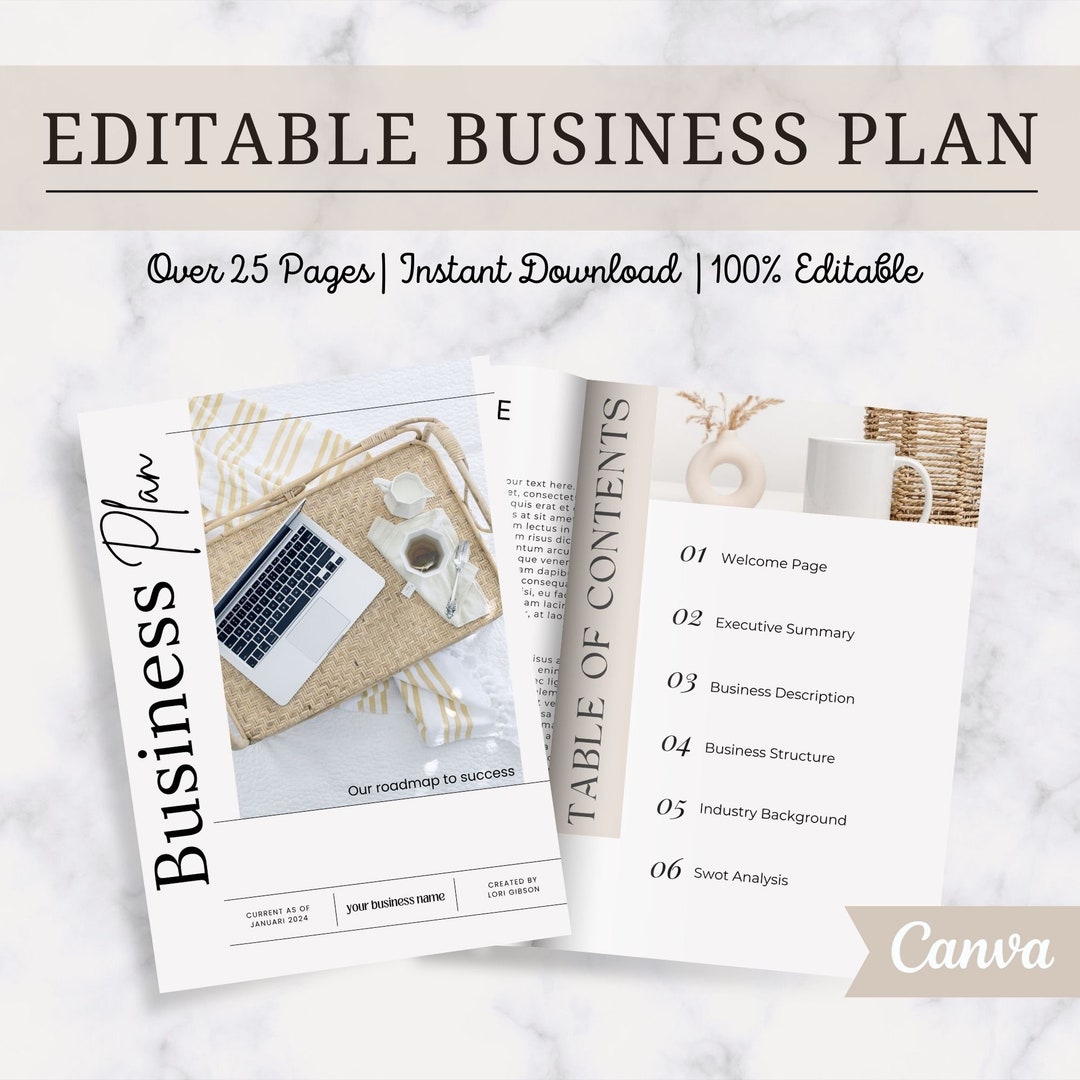 Editable Small Business Plan Template | Startup Business Plan ...