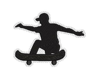 Bügelbild/Skateboard Patch-Skateboard Aufnäher-Skateboard Aufnäher-Skateboard Aufnäher-Skateboard Aufnäher Stickerei Aufnäher