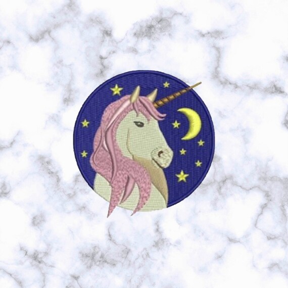 Unicorn Logo Custom Embroidered Patches With Iron On Backing For Clothing