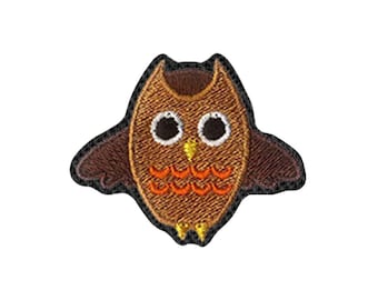 Owl Digital Iron on Patch Sew on embroidered patch - Birds Embroidery Designs Women Applique for Clothing