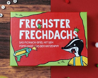 Frechster Frechdachs - Kartenspiel ab 8 Jahren - das freche Picknick Spiel mit dem Popelhagel und dem Käsefurz