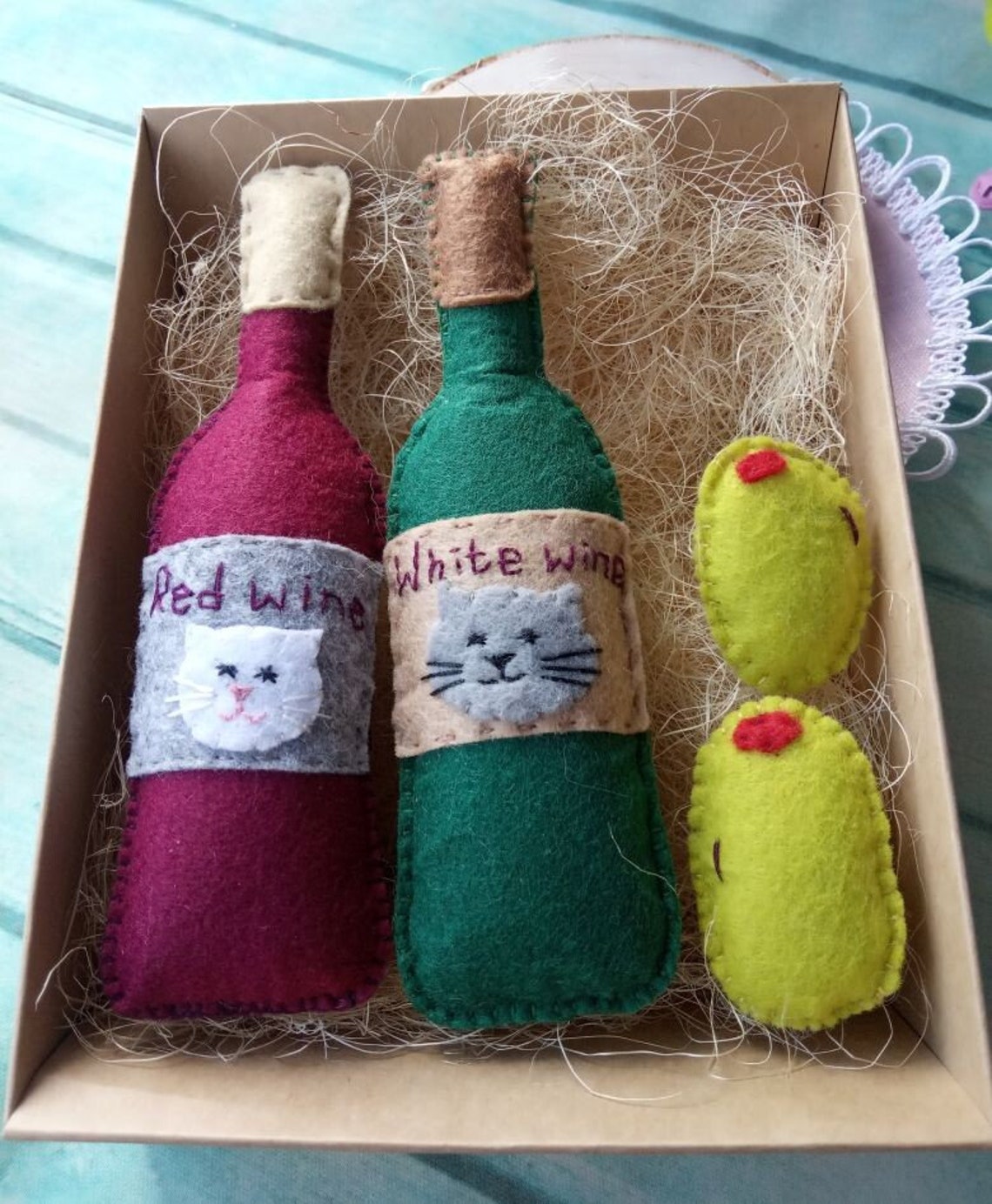 Catnip Wine Bottles Red Wine & White Wine Cat Toys Cat Treat Etsy