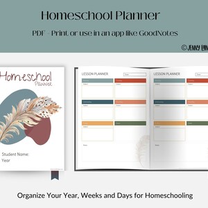 Homeschool Planner PDF, Goodnotes Homeschool Planner, School Plan ...