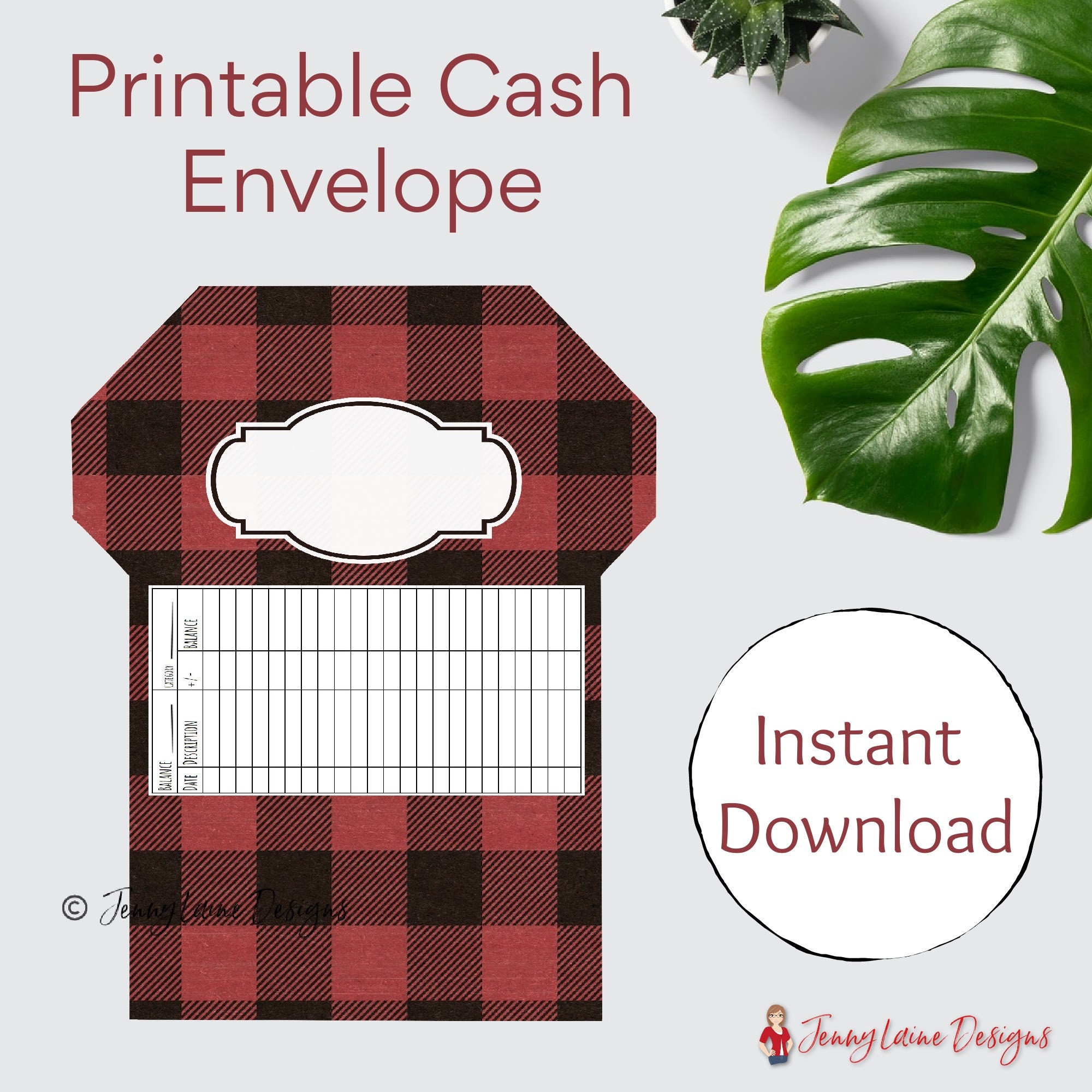 bundle printable cash envelope template instant download etsy