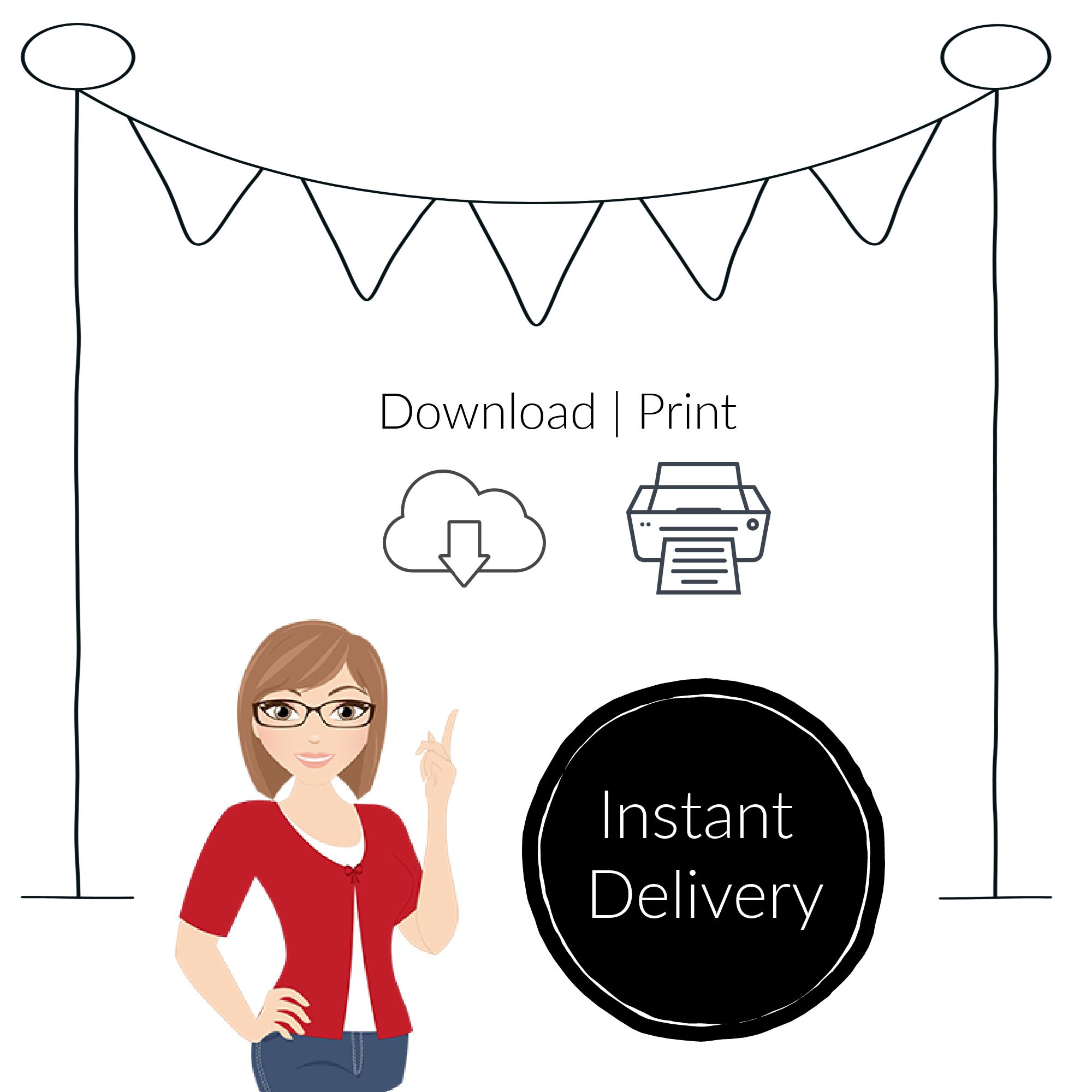 bundle printable cash envelope template instant download etsy