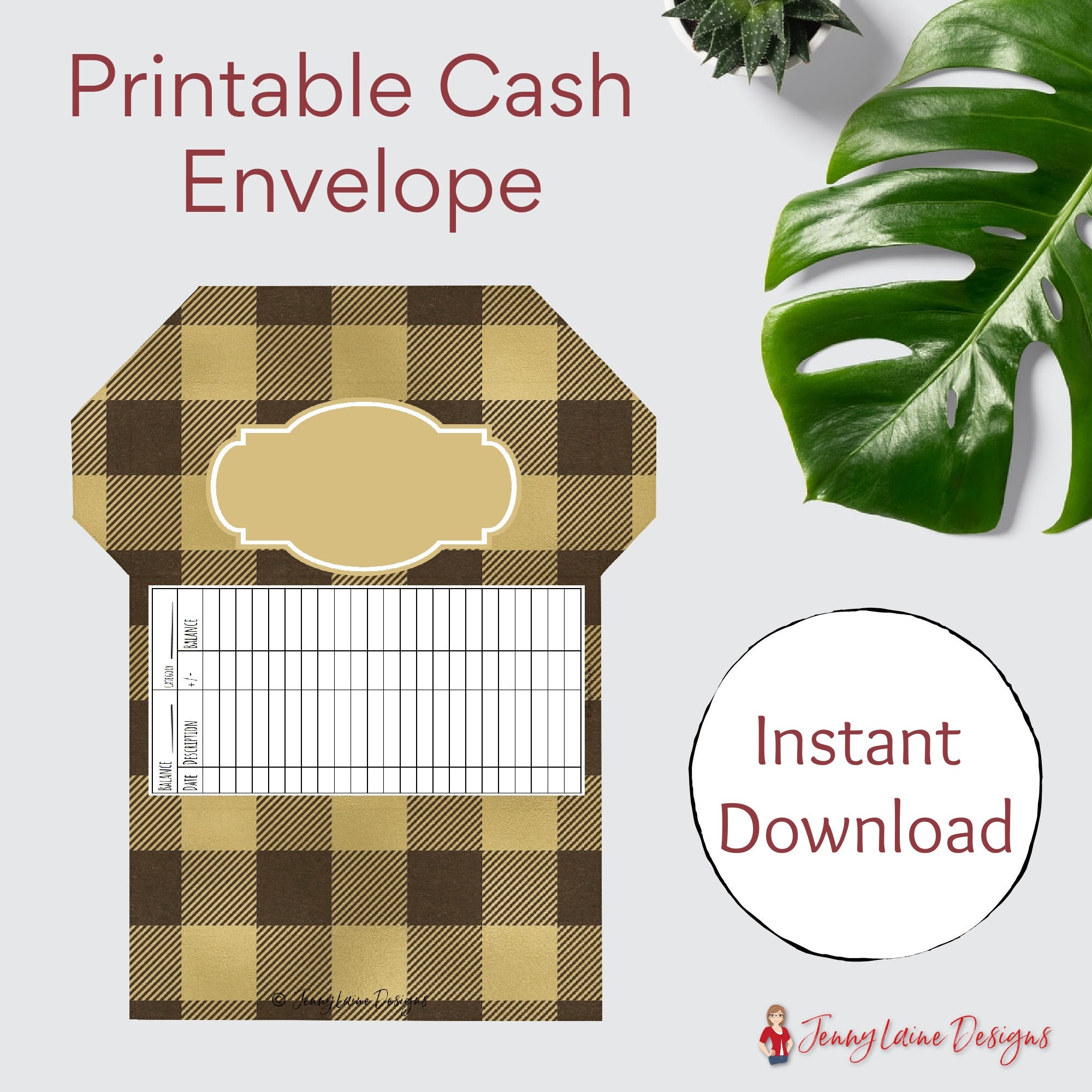 bundle printable cash envelope template instant download etsy