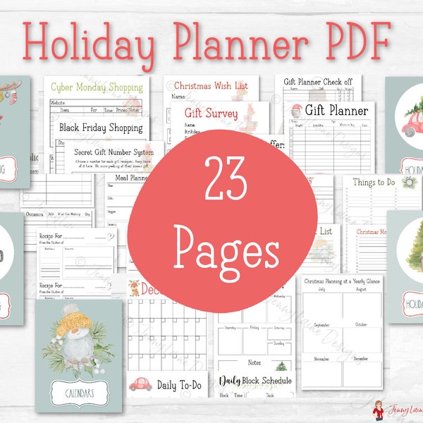 Holiday Planner Etsy