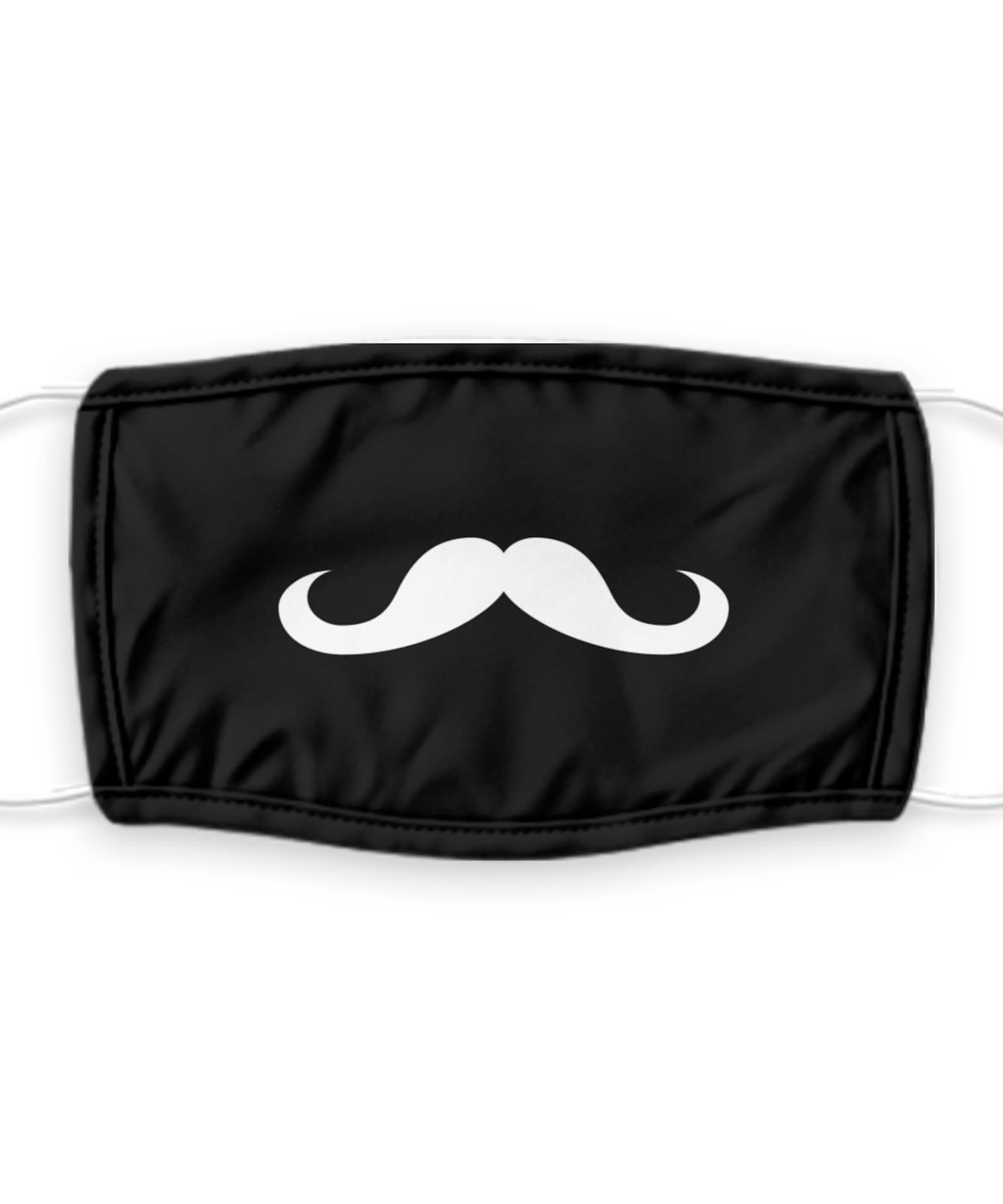 Mustache Funny Face Mask Face Mask Cool Face Mask Cute Face Etsy