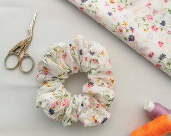 Floral Scrunchies, Blumen Scrunchy, Haargummis, Scrunchie Krawatten