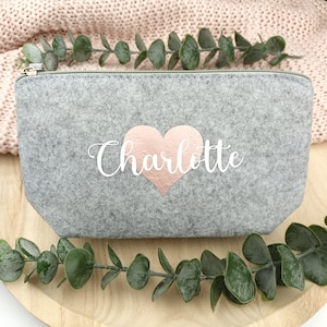 personalisierte Kosmetiktasche, Aufmerksamkeit, Freundin, Name, Kleinigkeit, kleine Geschenke