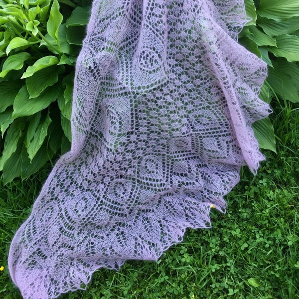 cotton lace shawl
