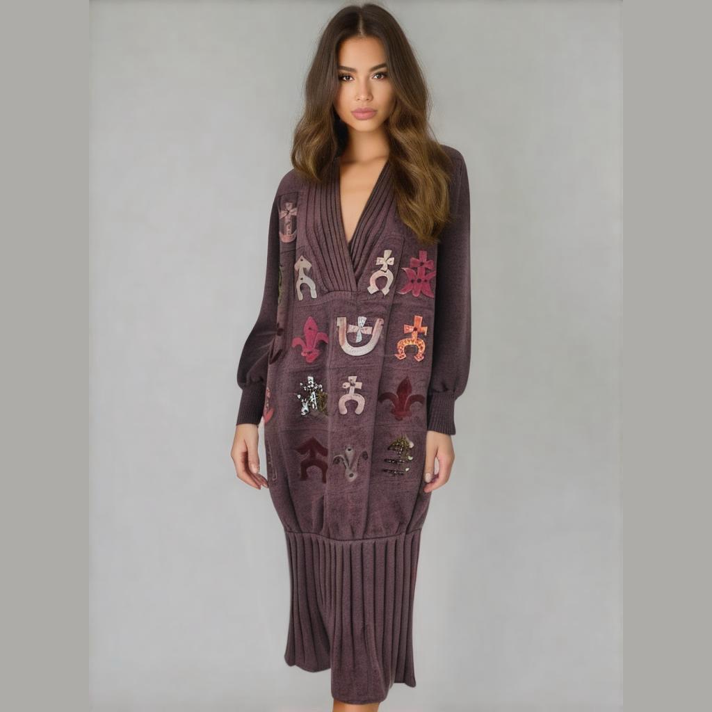 fairy dress crochet pattern Plum Linen-Blend Drop Waist Cora Midi Dress main image 1