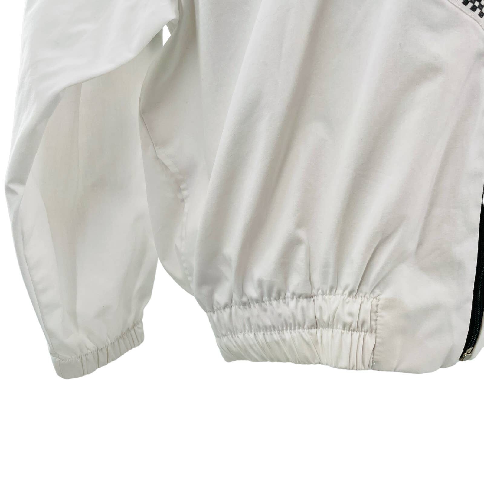 Vintage 90s Southern Stitches White Black Multicolor Embroidered 