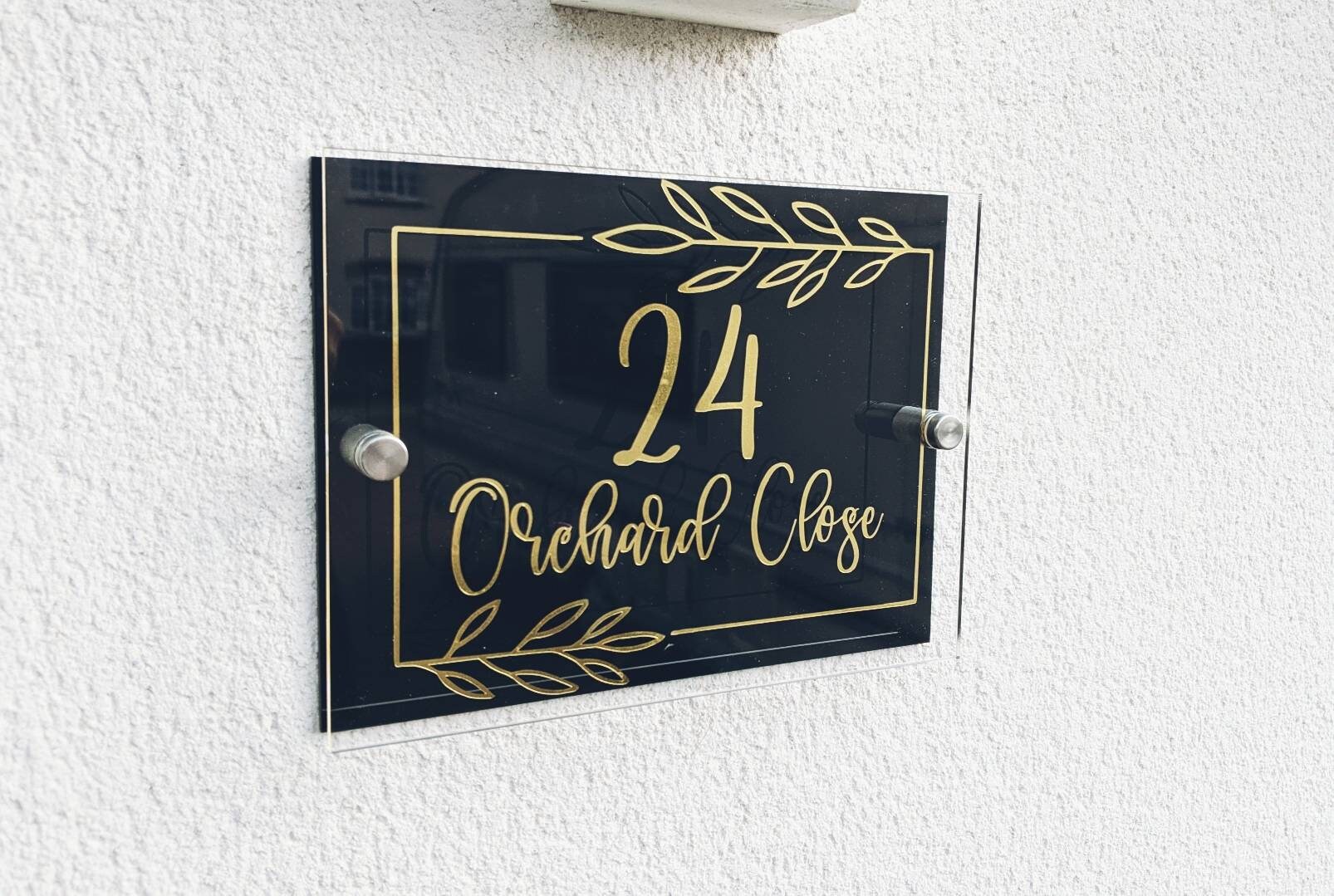 Personalised Door Number Address Sign Custom Door Sign Etsy