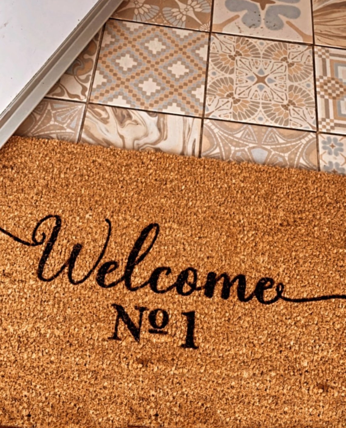 Personalised Rustic Door Mat Decorative Mat Coir Mat House Etsy UK