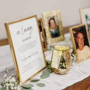 Memory Table Sign Template
