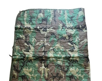 Authentic New Woodland Camouflage Wet Weather Poncho Liner Not a Reproduction!  