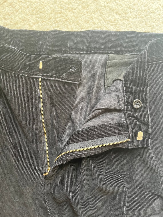 Vintage Dockers Recode Men's Black Corduroy Pants… - image 5