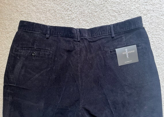 Vintage Dockers Recode Men's Black Corduroy Pants… - image 6