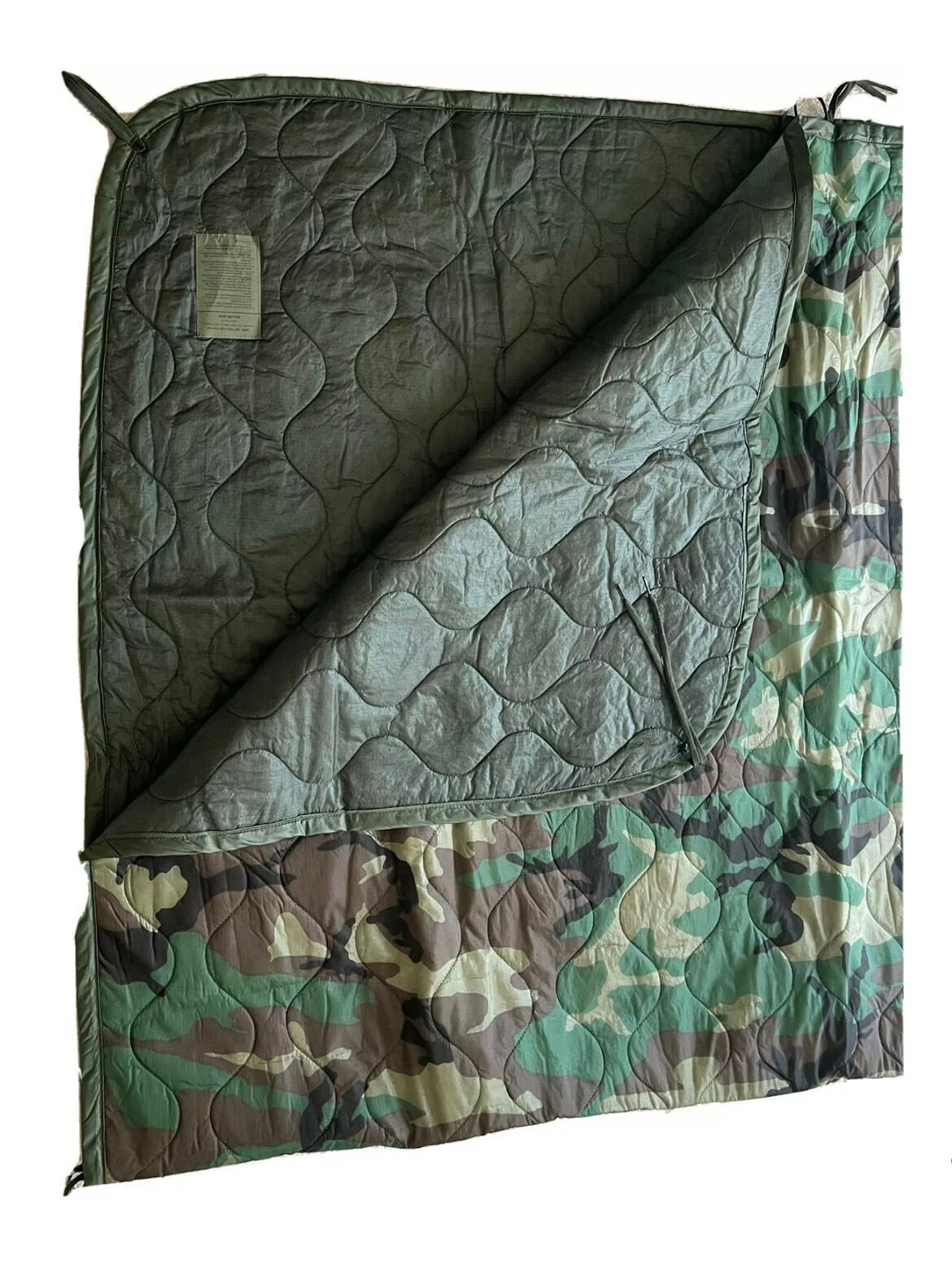 Original Military Woodland Camo Poncho Liner Woobie Blanket. Unissued USGI  M81. - Centerfire Systems