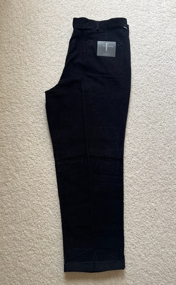 Vintage Dockers Recode Men's Black Corduroy Pants… - image 2