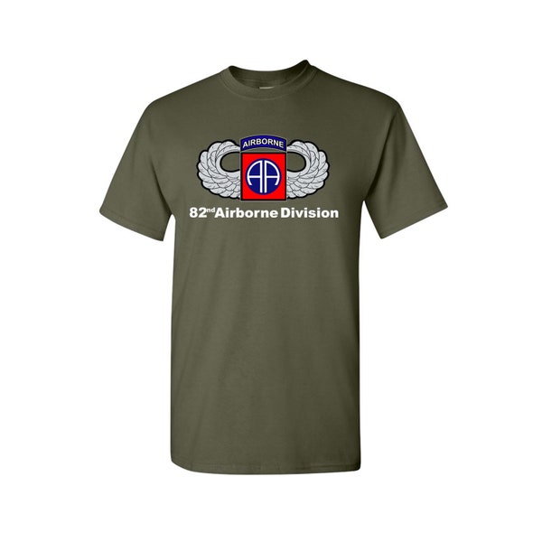 82nd Airborne Division Wings US Military Army Patriotic Veteran T-Shirt