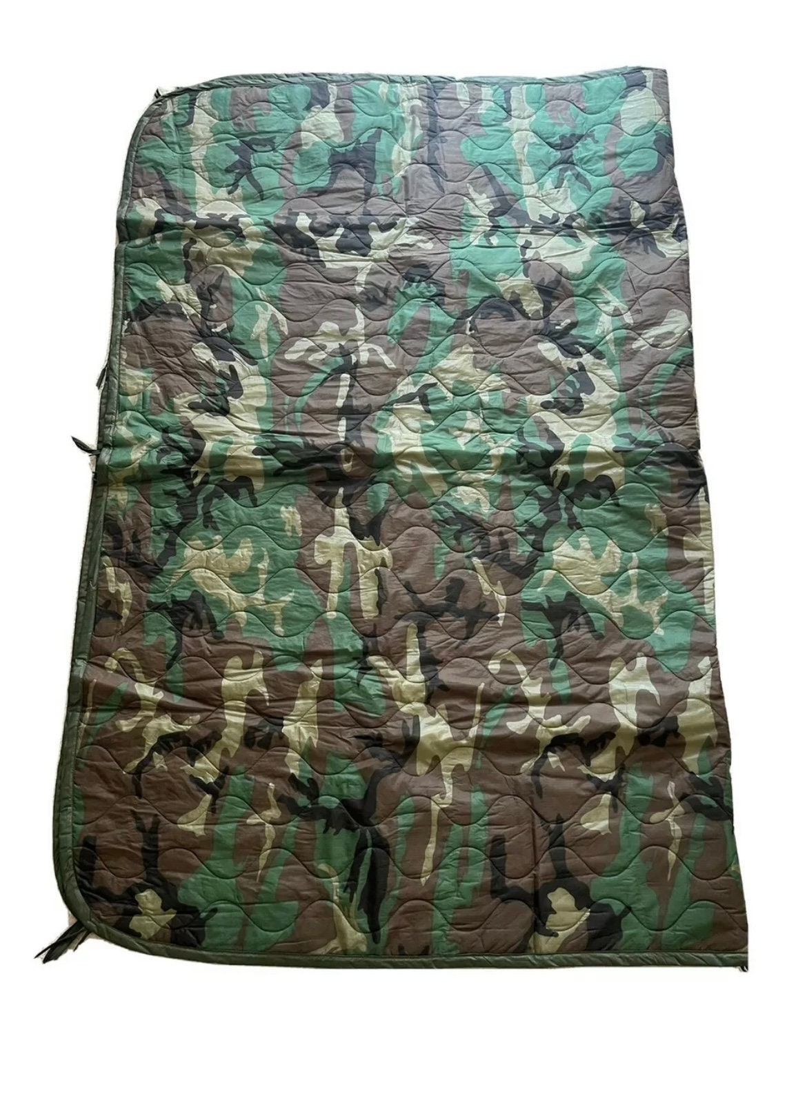USGI Authentic Woodland Camo Poncho Liner Woobie Blanket BRAND NEW