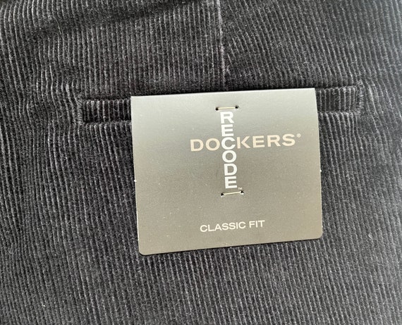 Vintage Dockers Recode Men's Black Corduroy Pants… - image 7