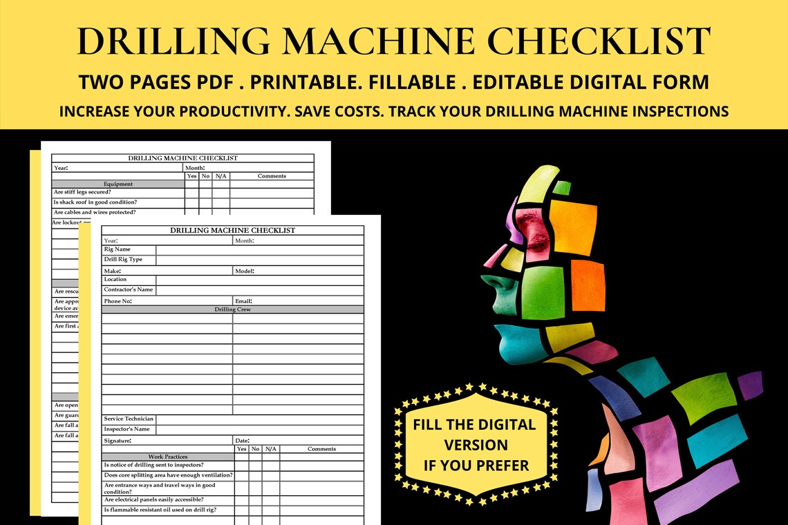Drilling Machine Checklist Drilling Rig Safety Inspection Check