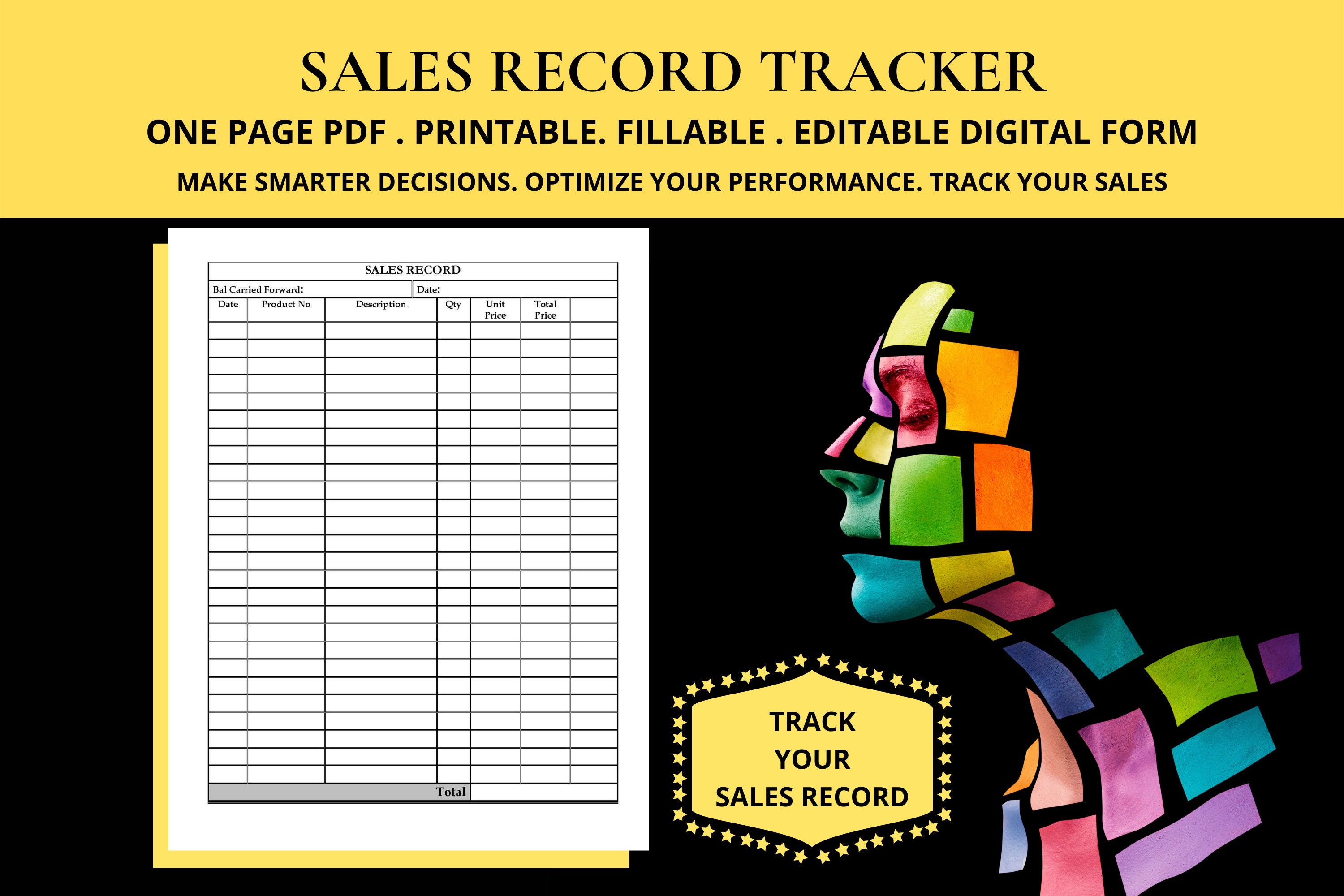 Sales Record Keeping Template Sales Day Book and Sales Ledger Daily ...