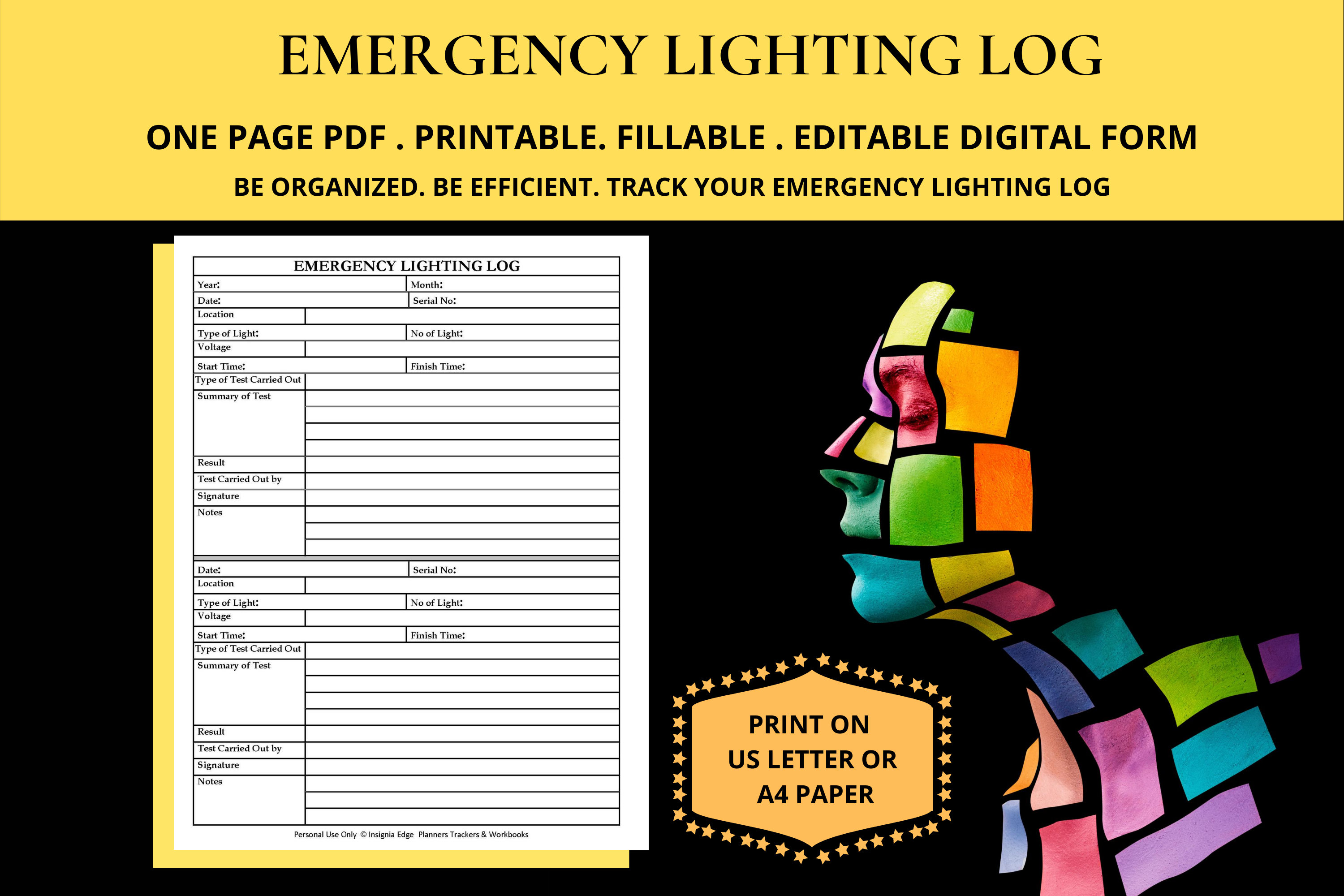 Emergency Lighting Log Book Template Emergency Lighting Test Record