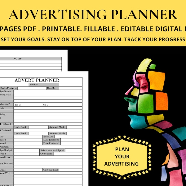 Online Advertising Planner Workbook Magazine Advertising Account Planner Junior Planner Ads Advert Agency Plan Blog Marketing Concept Books