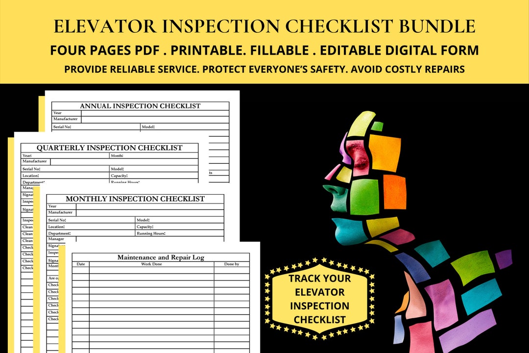 Monthly Electric Elevator Inspection Checklist Lift Preventive