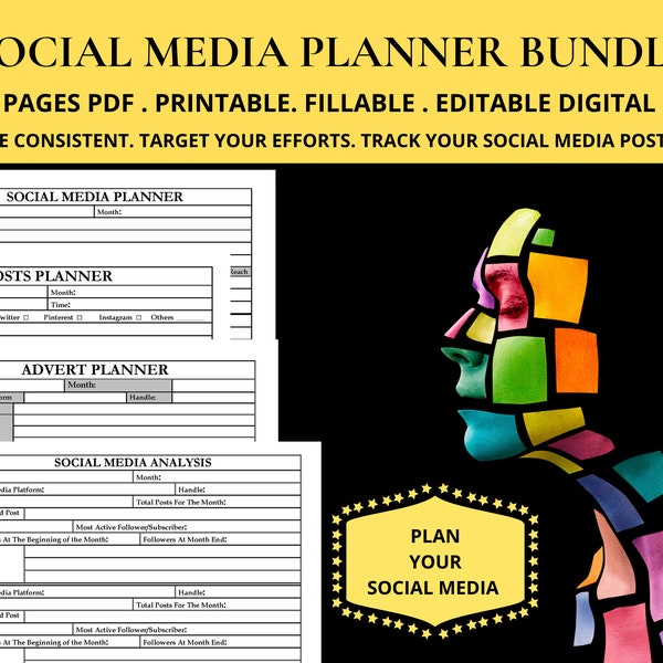 Social Post Planner Monthly Social Media Campaign Publishing Schedule Calendar Tracker Simple Social Media Content Productivity For Business