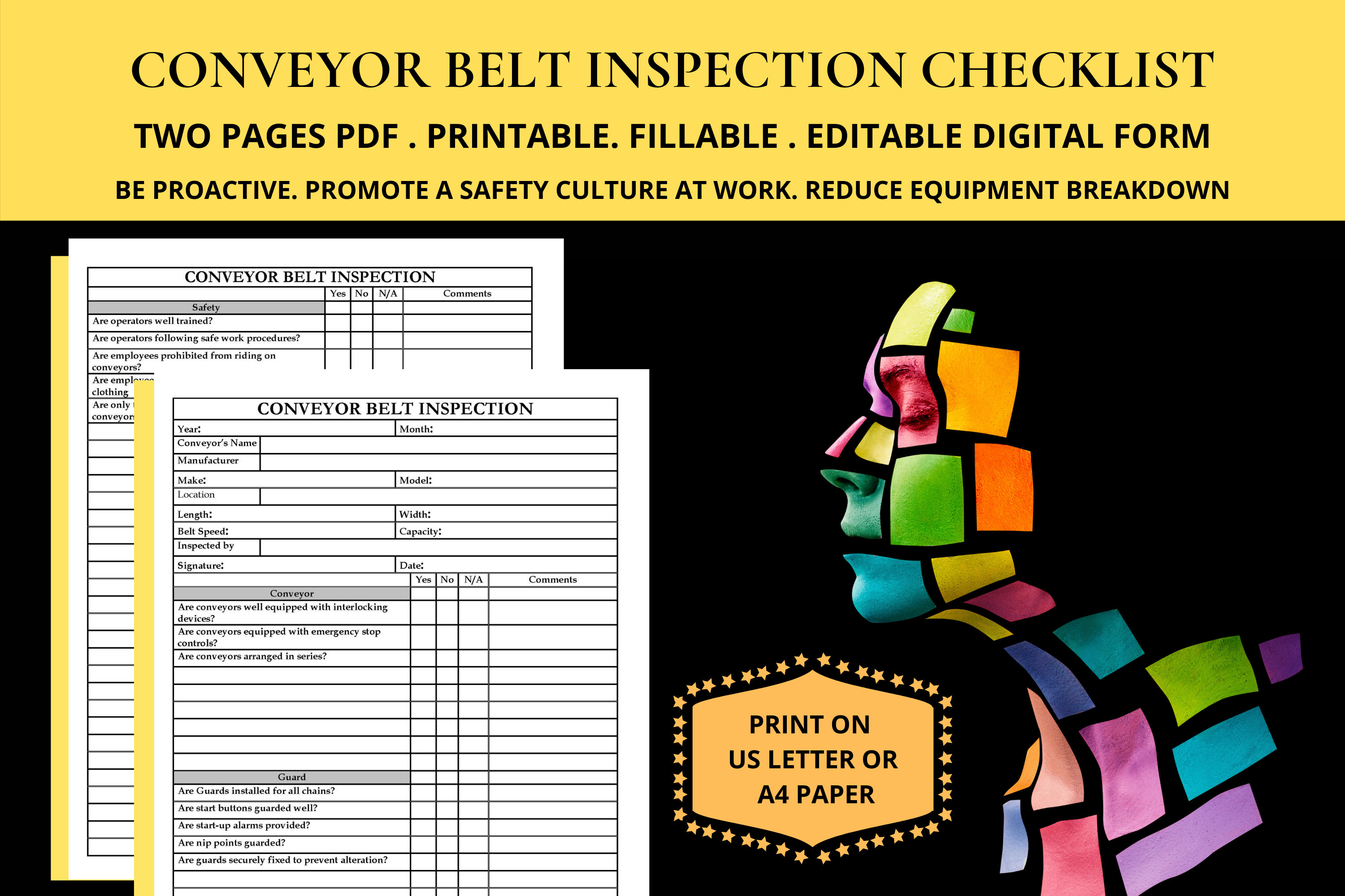 Conveyor Belt Inspection Checklist Conveyor Belt Preventive Maintenance