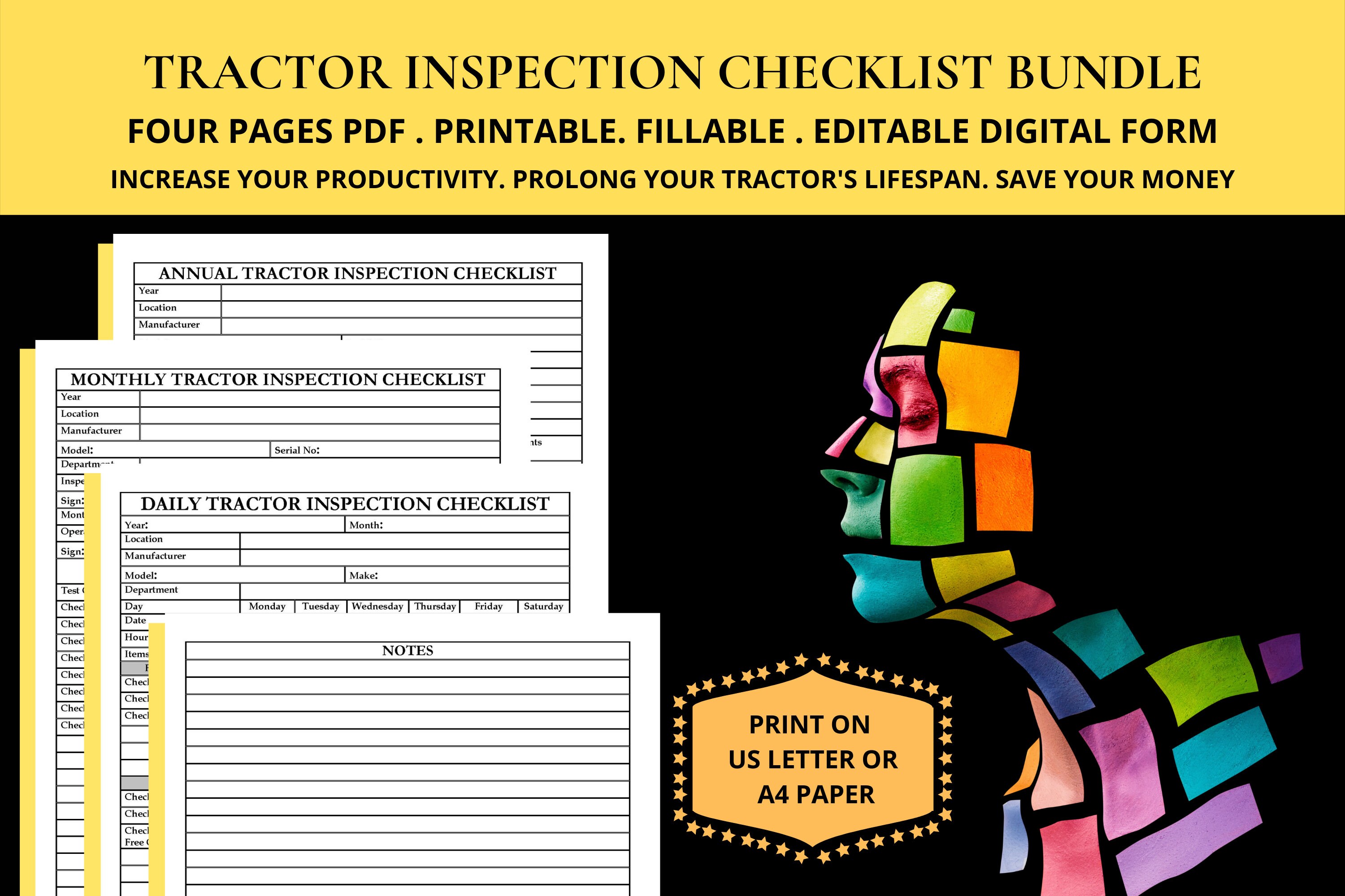 Tractor Daily Inspection Checklist Preventative Maintenance Checklist