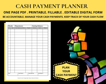 Cash Payment Log Cash Payment Record Cash Payments Journal Payment Record Book Cash Payment Journal Cash Payment Book