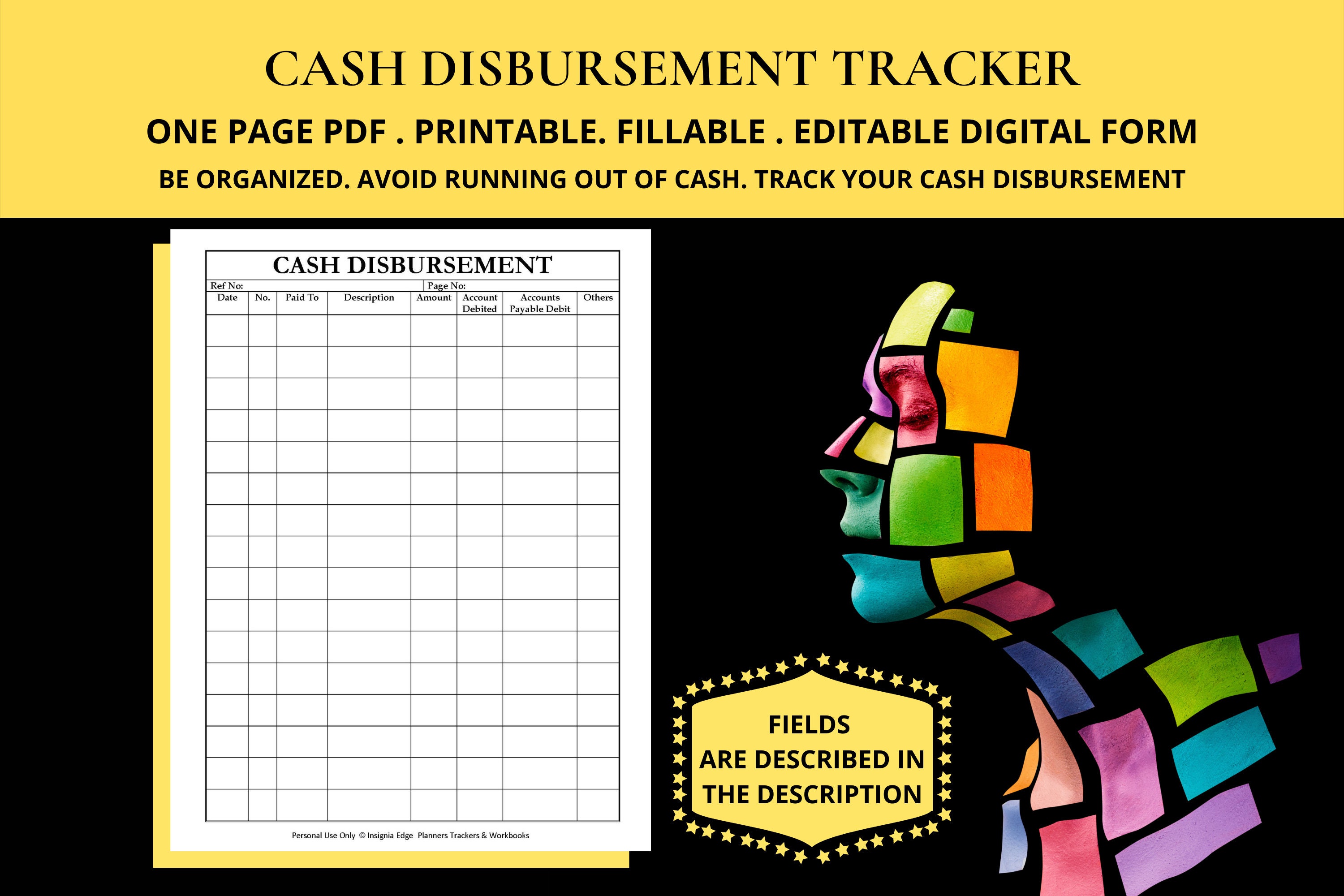 Cash Disbursement Journal Template Cash Disbursement Book Format Schedule of Cash Disbursements