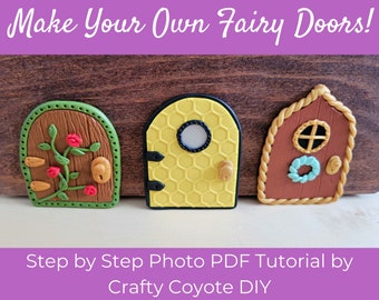 Tutorial de puerta de hadas de arcilla polimérica / Jardín en miniatura (archivo PDF)